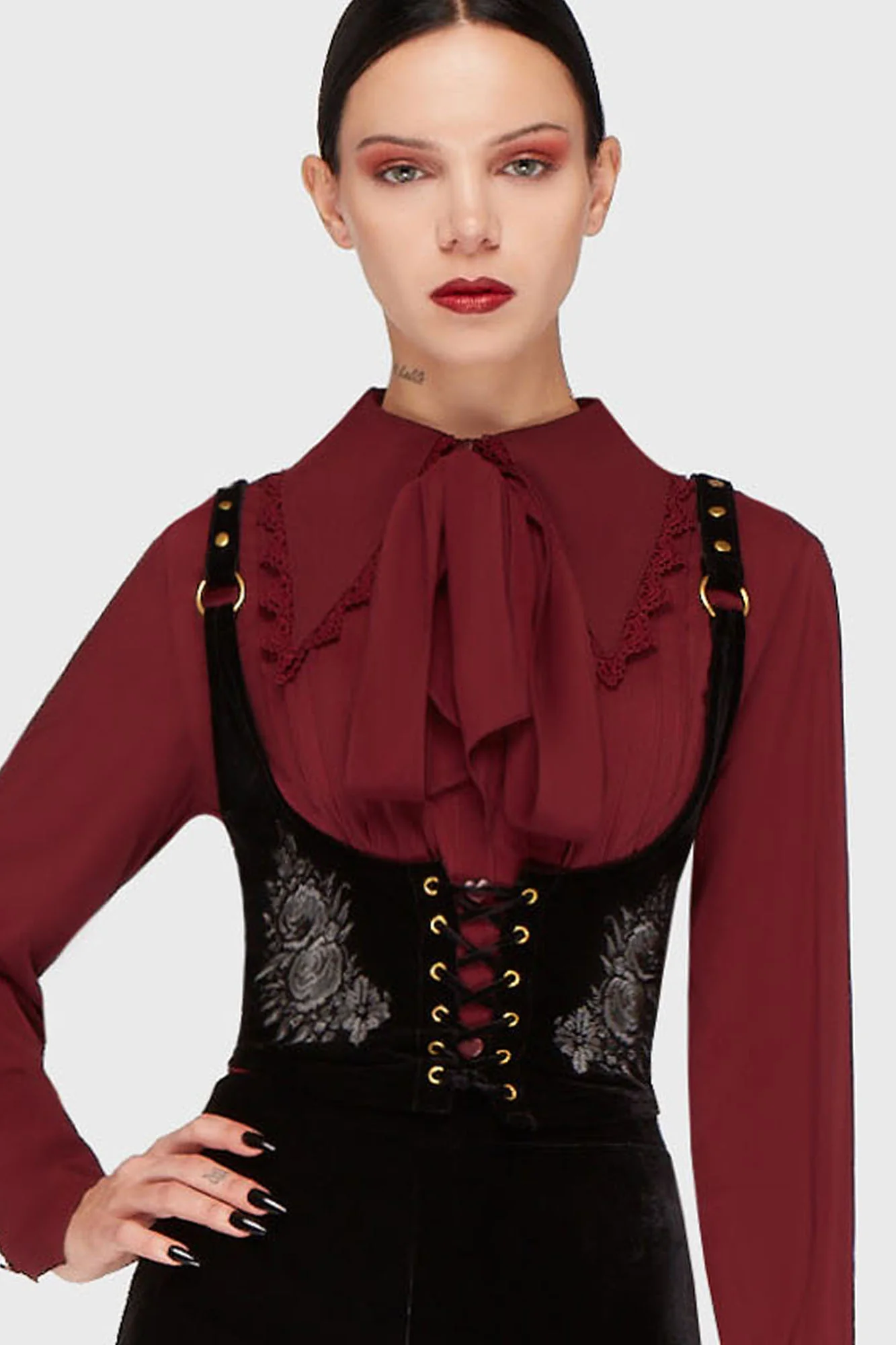 Killstar Weste A Devil's Rose Black