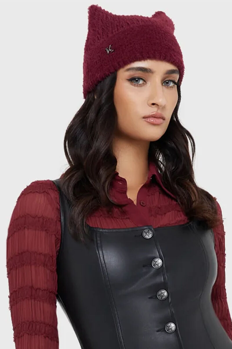 Killstar Mütze Katnip Red