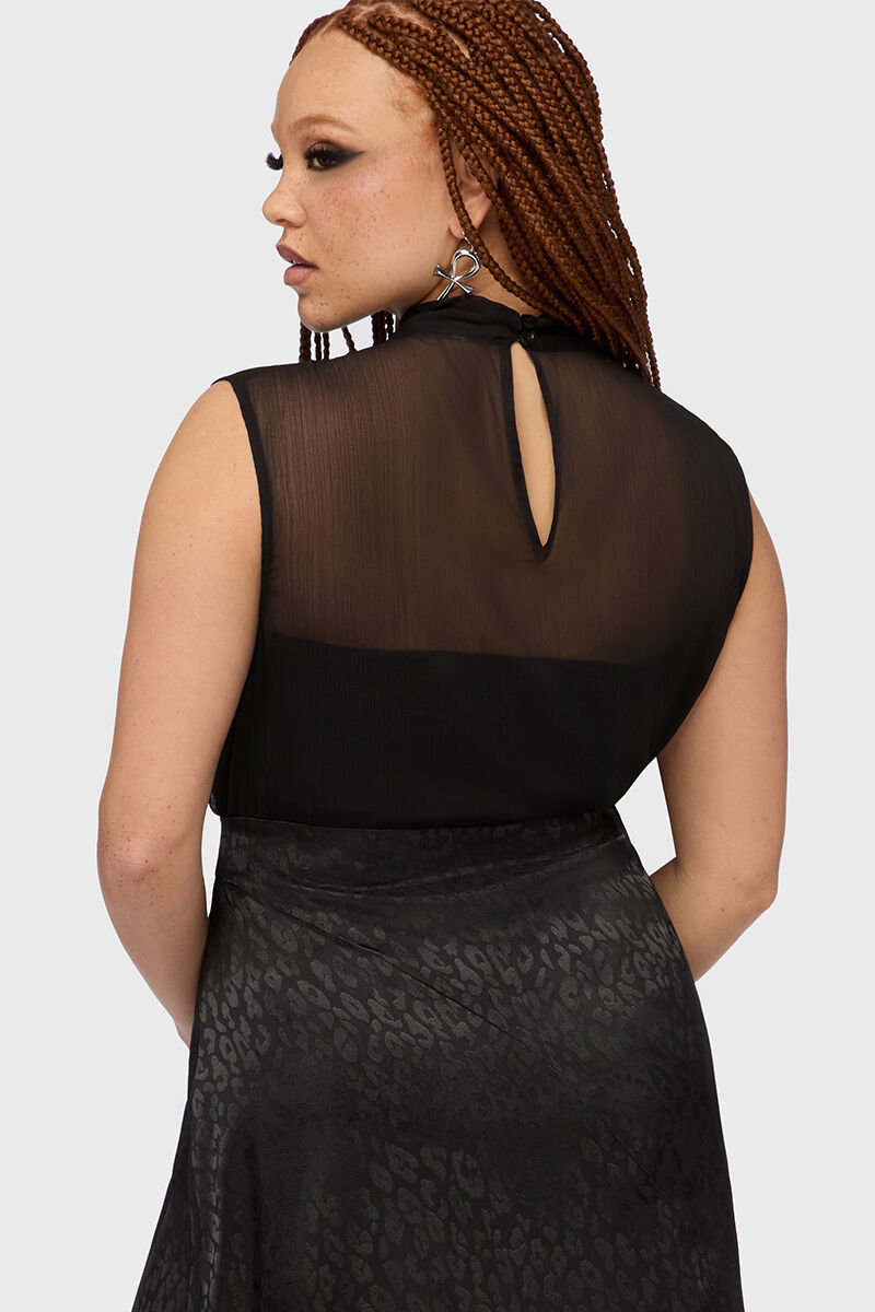 Killstar Kihilist Bluse Obsidienne