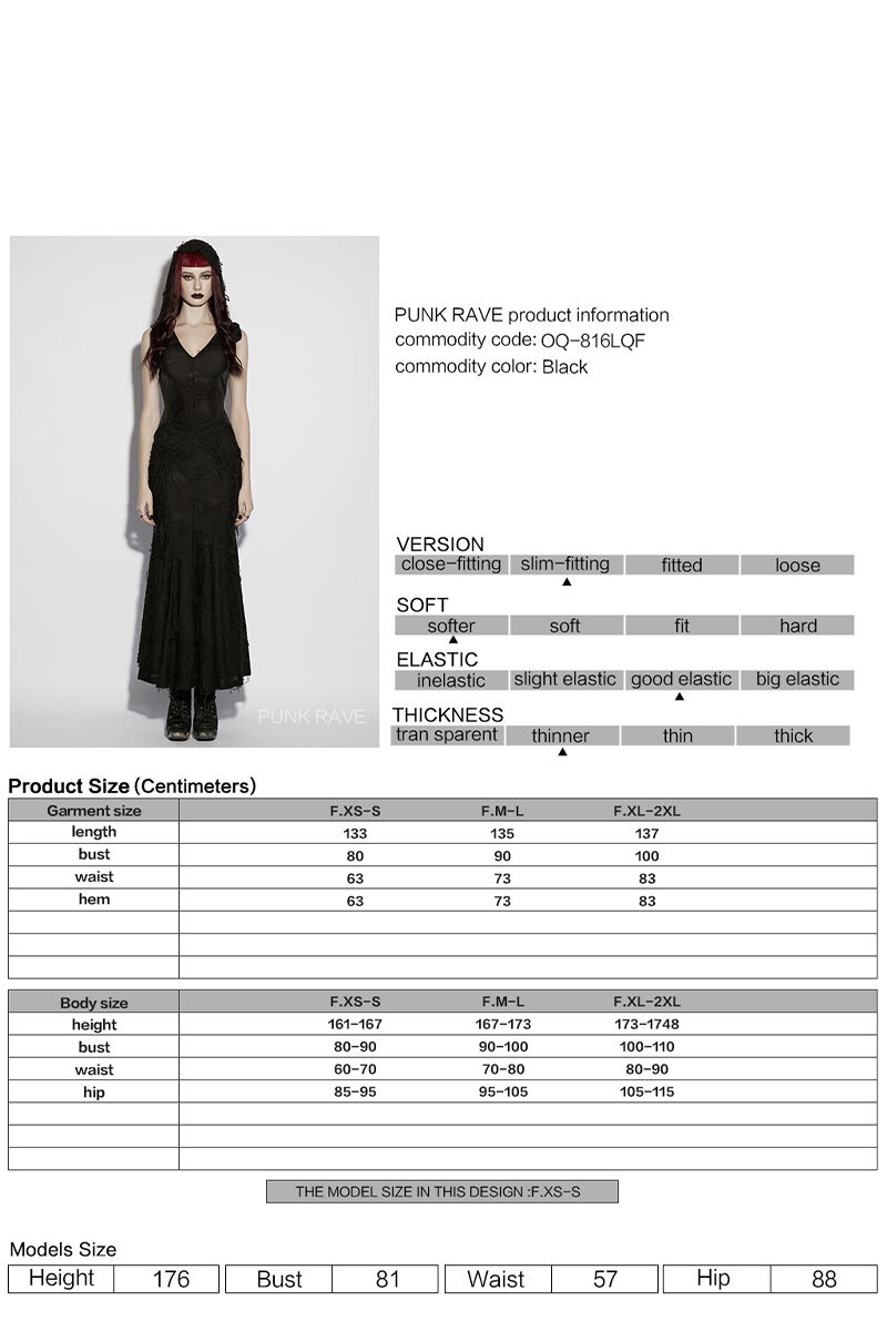 Punk Rave Kleid Thalassa