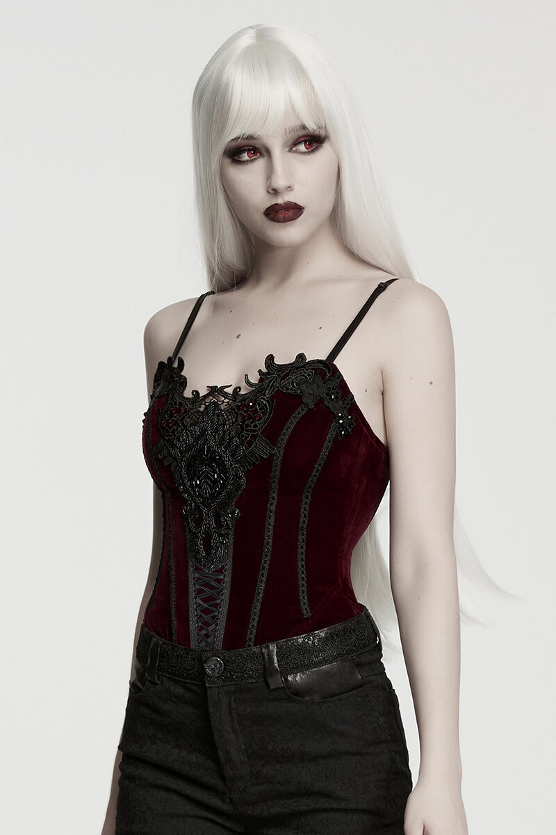 Punk Rave Korsett Corvina Red