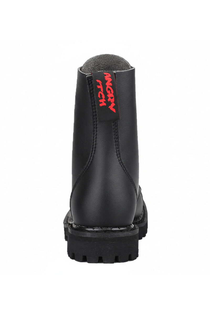 Angry Itch 8 Loch Stiefel Vegan Schwarz