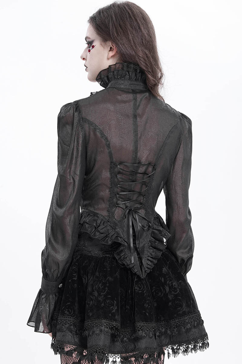 Devil Fashion Bluse Midnight Aristocrat