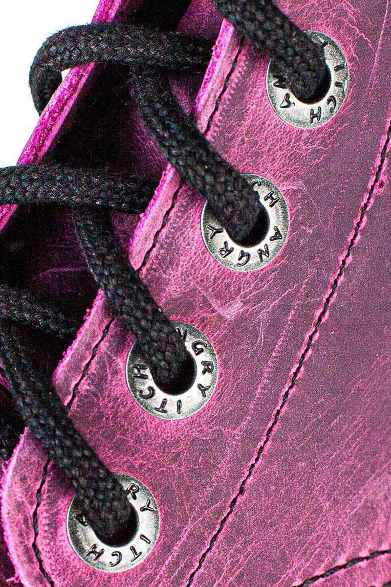 Angry Itch 8 Loch Stiefel Vintage Pink