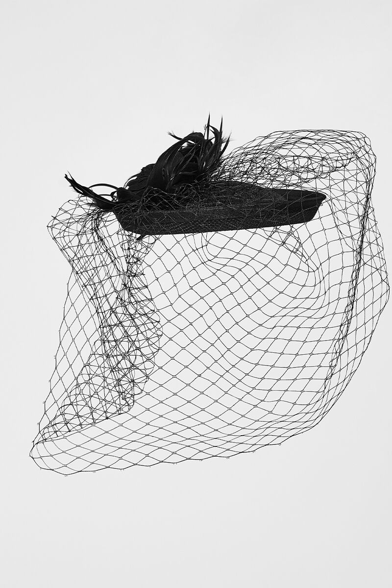 Punk Rave Fascinator Veiled Sorrow