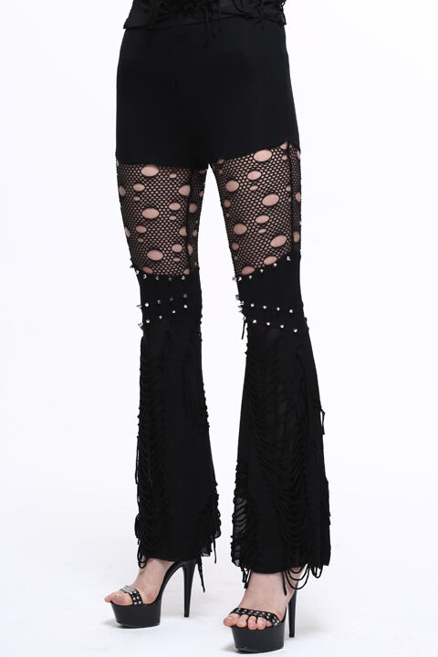 Devil Fashion Leggings Pitch Black