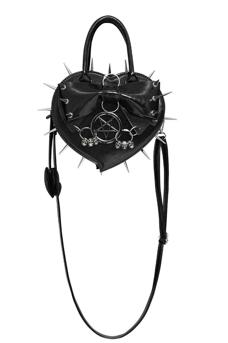 Devil Fashion Tasche Spiked Heart