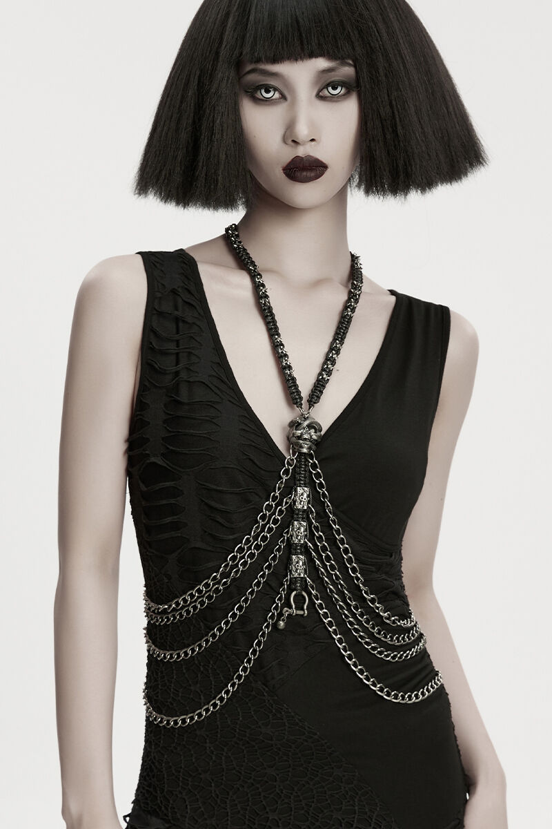 Punk Rave Harness Skullbone Serpent