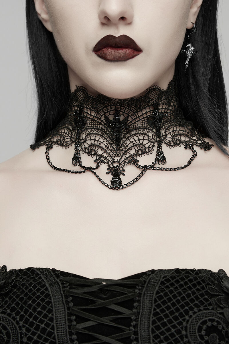 Punk Rave Halsband Nocturne Filigree