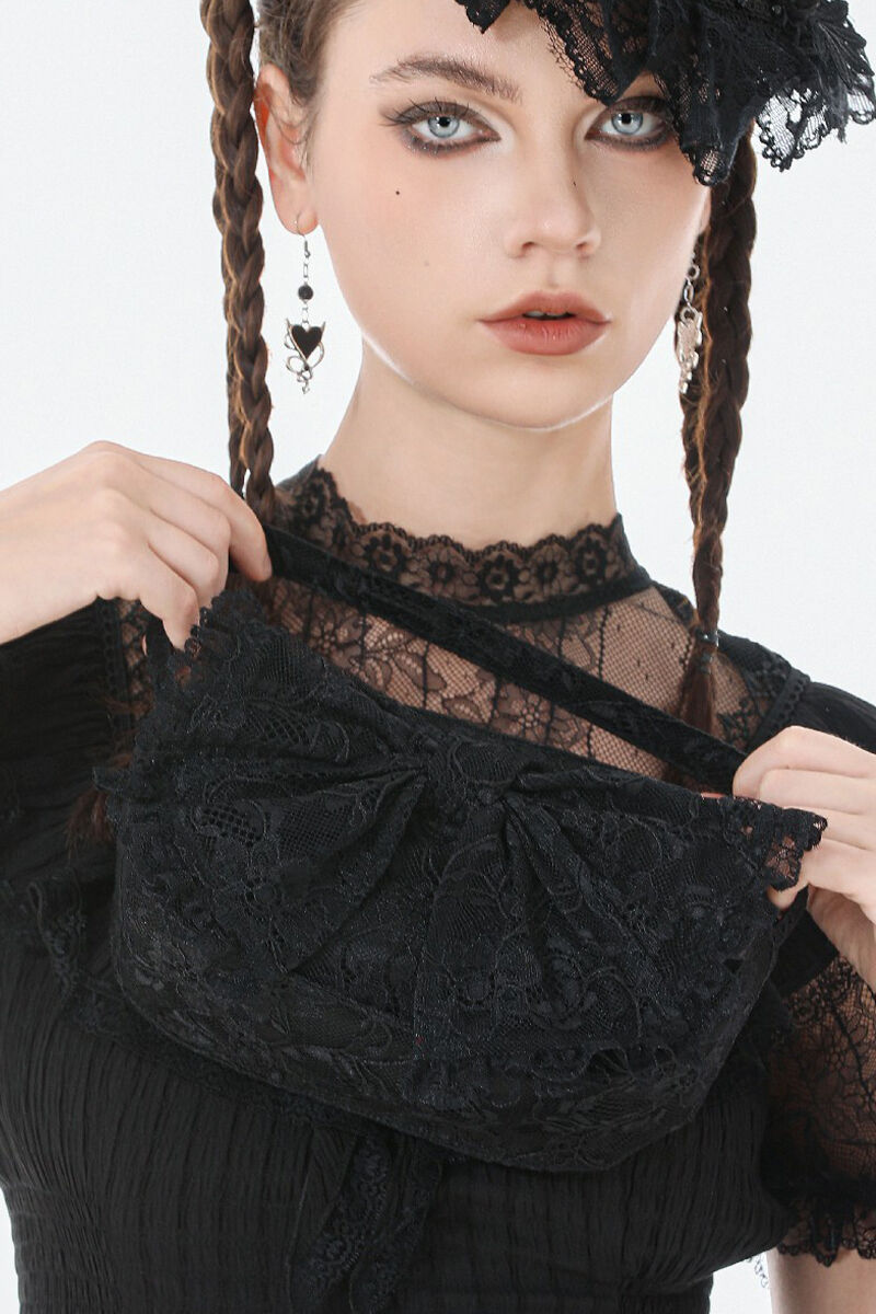 Dark In Love Tasche Artemisia Lace Bow