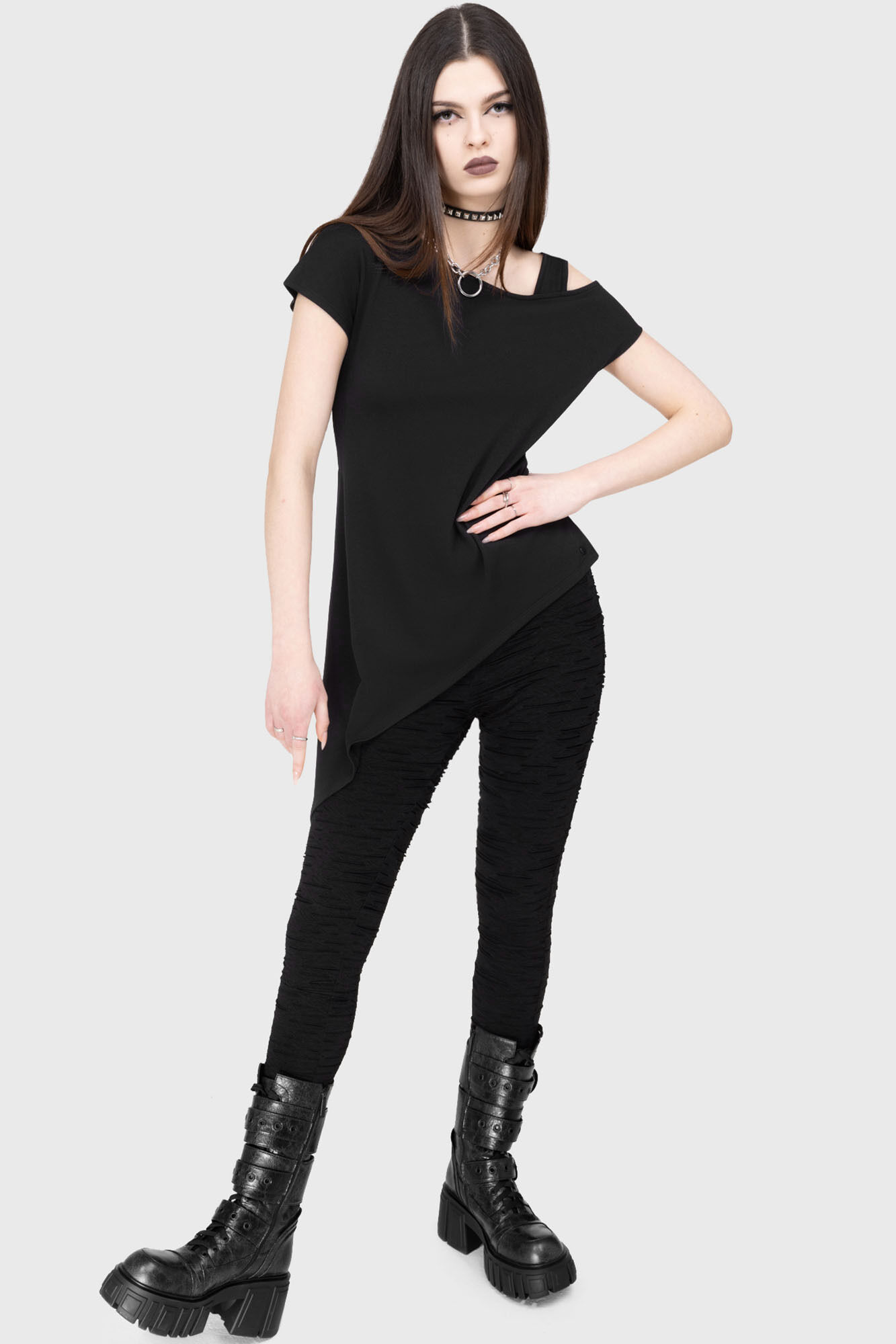 Killstar Kihilist Leggings Crescent Crew