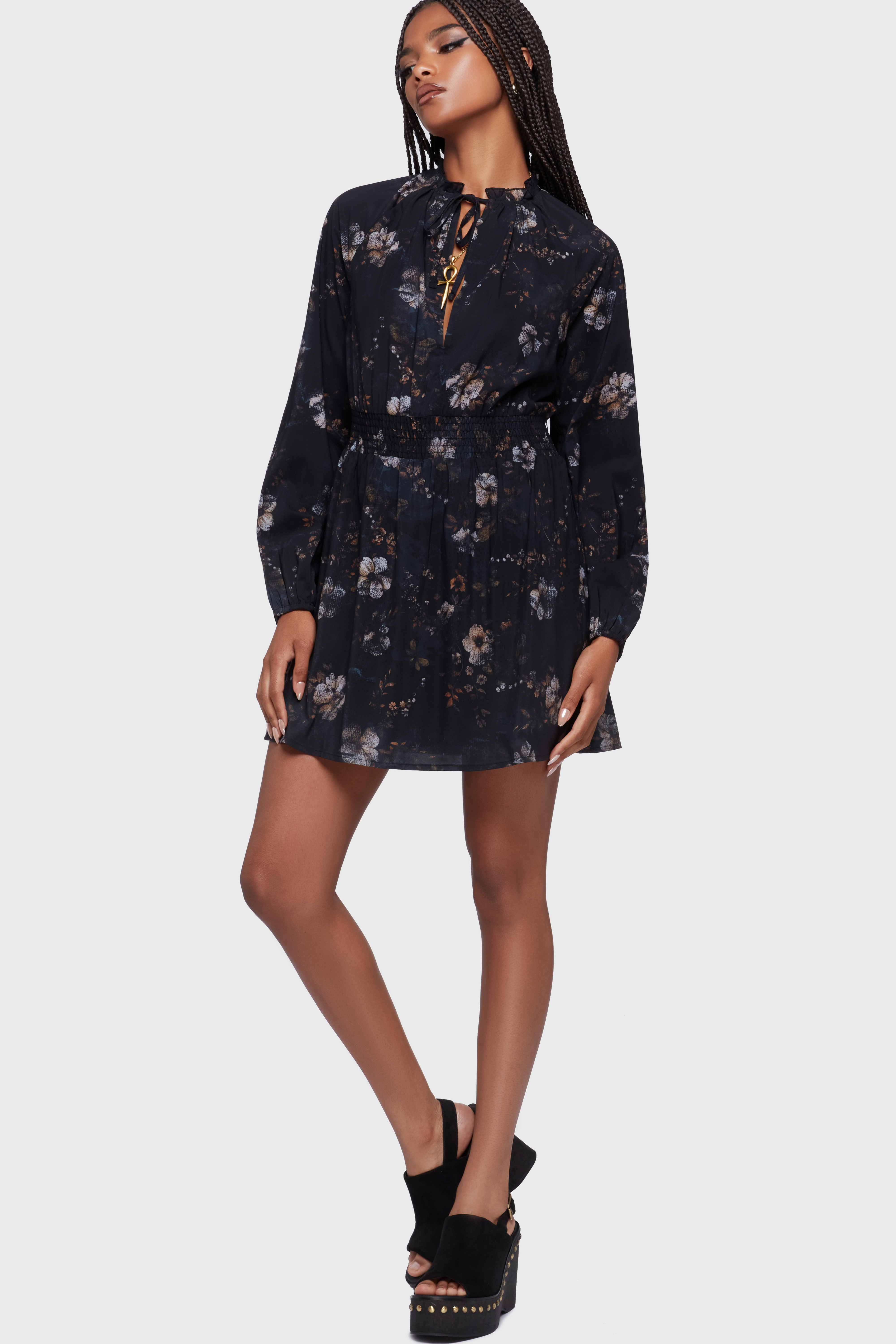 Killstar Kleid Autumna Multi