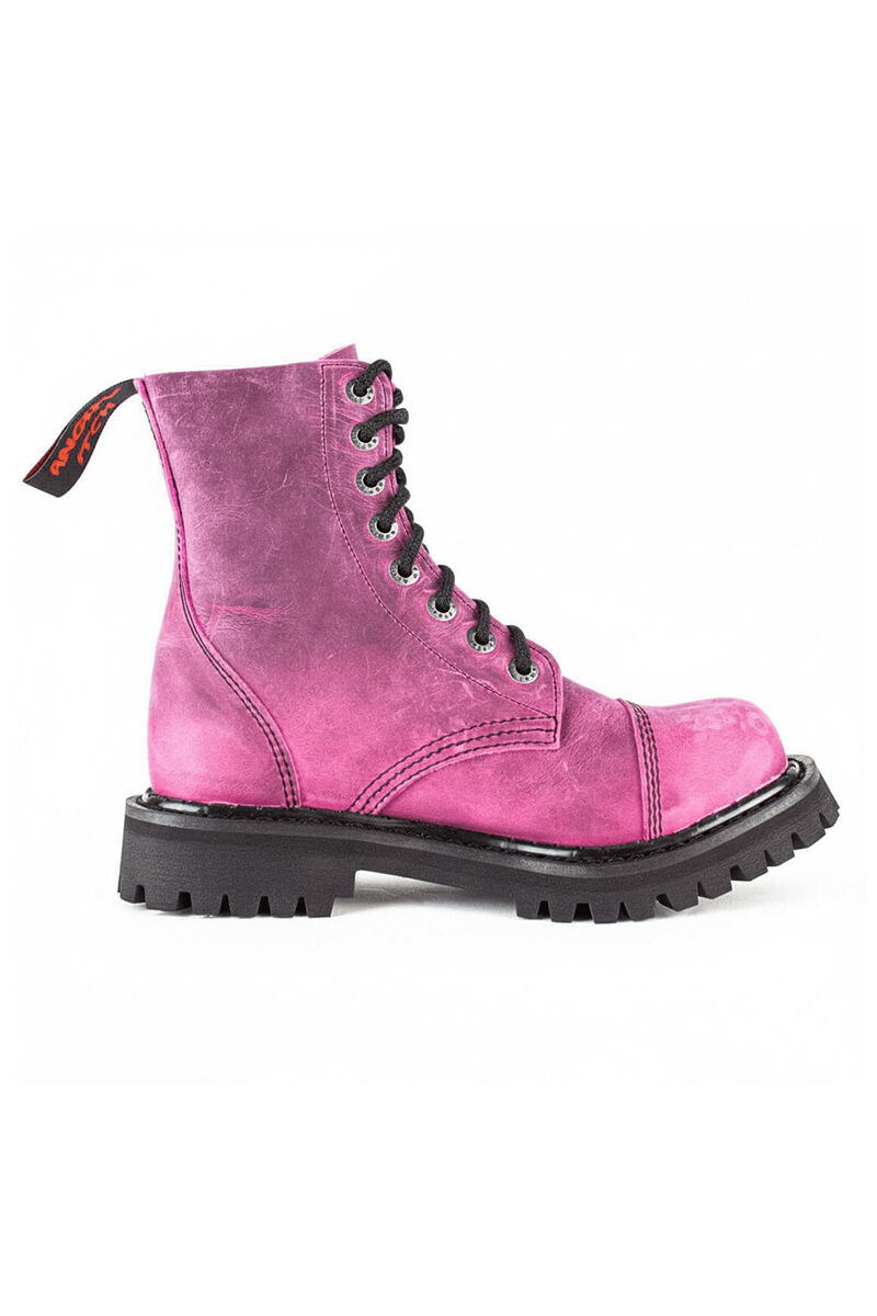 Angry Itch 8 Loch Stiefel Vintage Pink