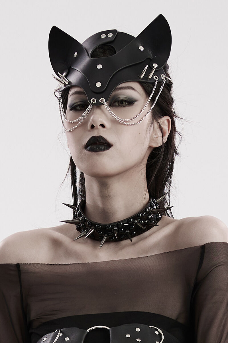Punk Rave Maske Deadly Kitty