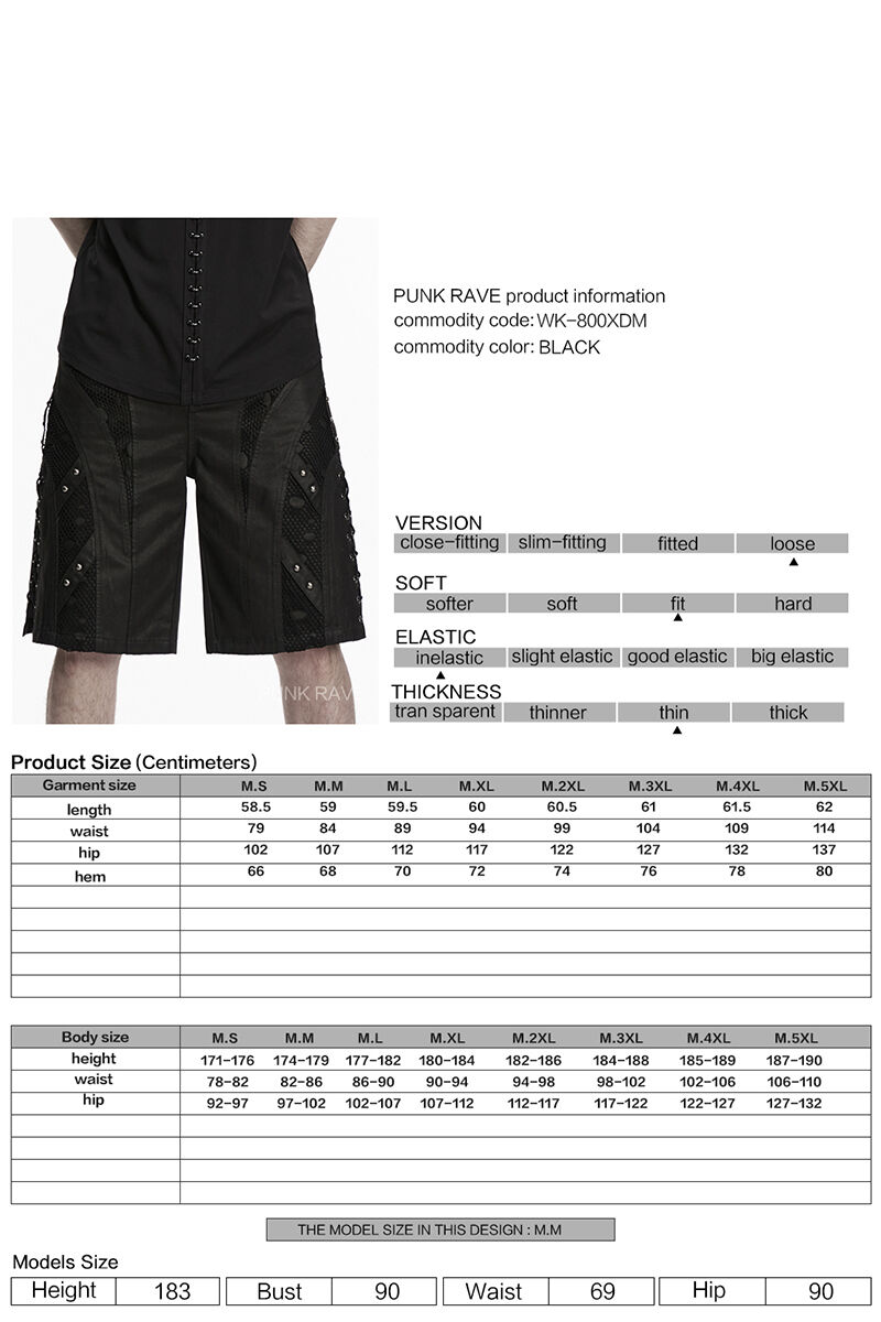 Punk Rave Shorts Blackreach