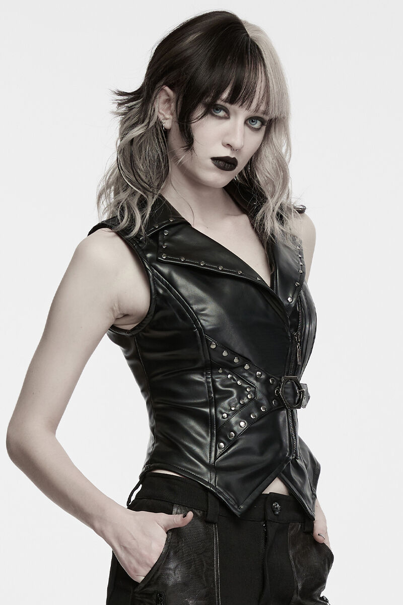Punk Rave Weste Rebel Rivet