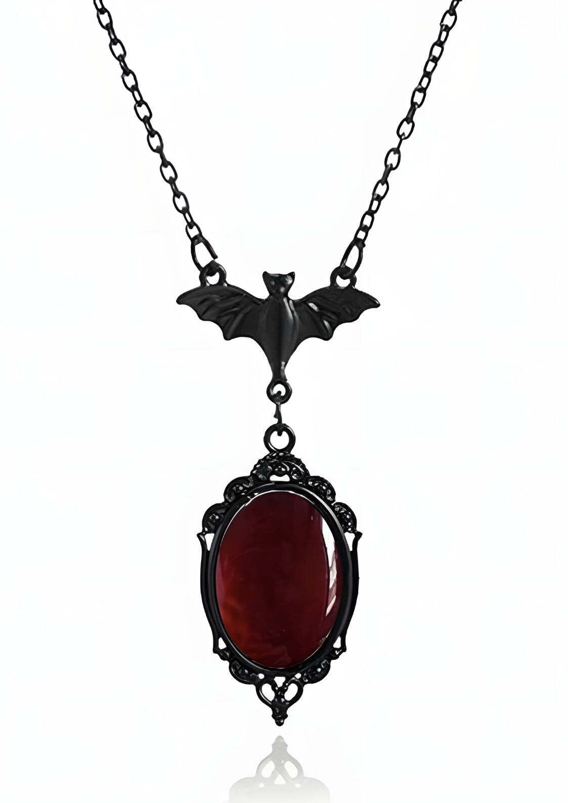 Easure Halskette Red Bat Stone