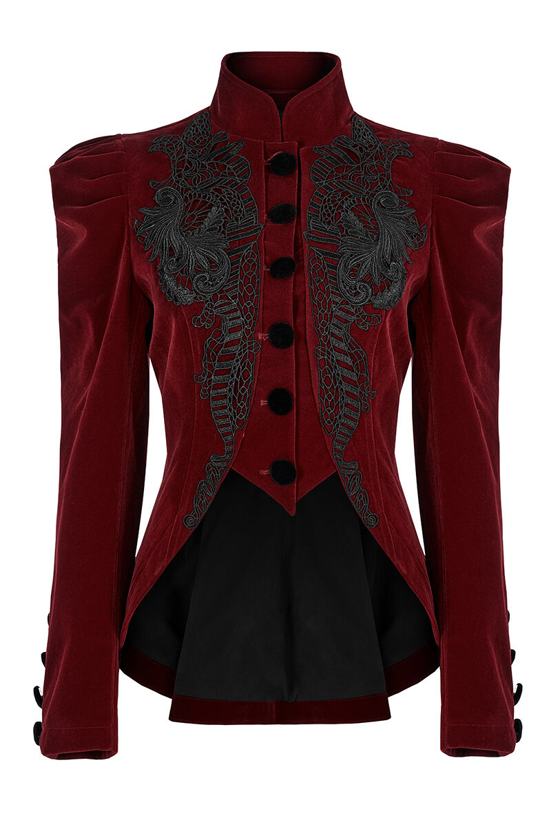 Punk Rave Jacke Absinthe Red