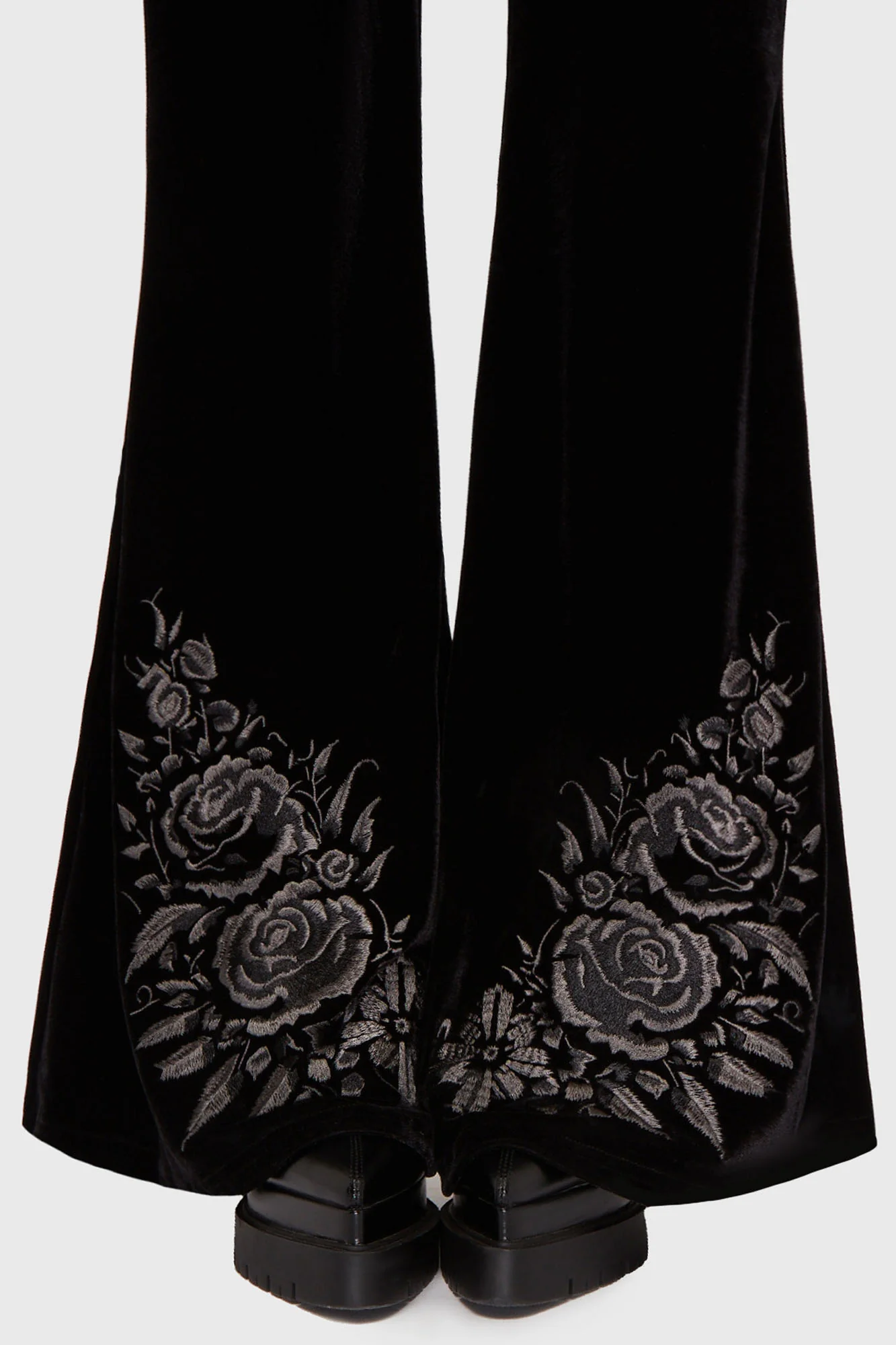 Killstar Schlaghose A Devil's Rose Black