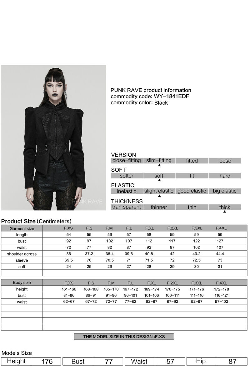 Punk Rave Jacke Frosted Ivy