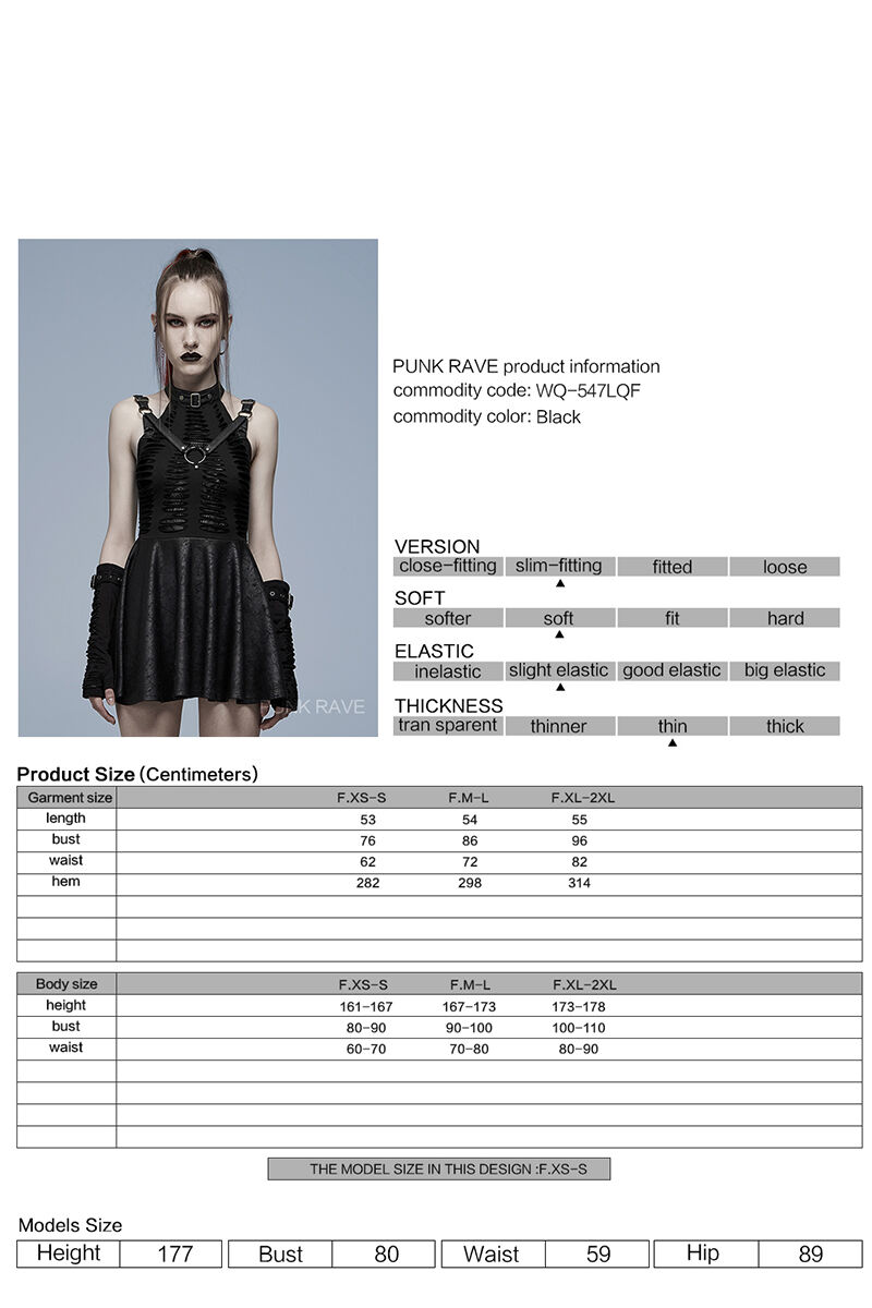 Punk Rave Kleid Spiderella