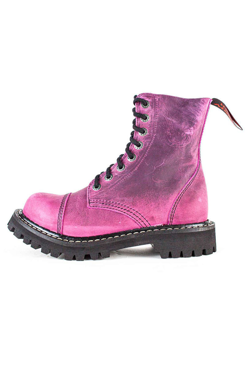Angry Itch 8 Loch Stiefel Vintage Pink