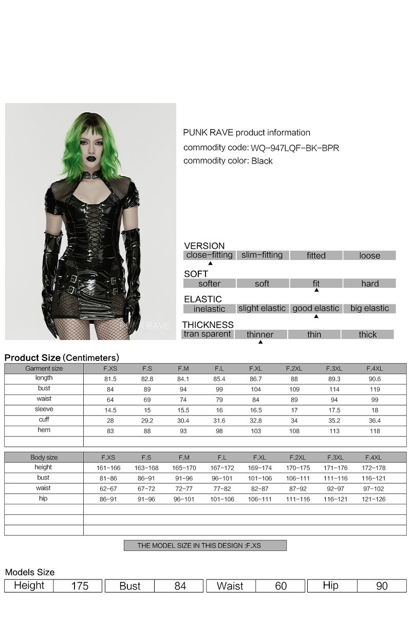 Punk Rave Kleid Chrome Ritual