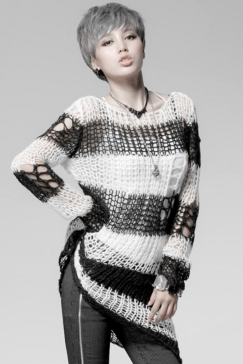 Punk Rave Pullover White Nightmare