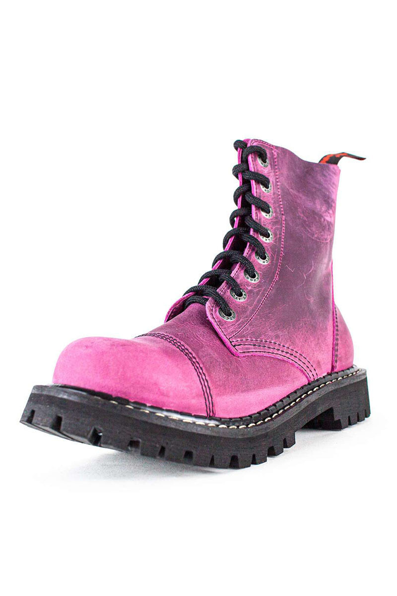 Angry Itch 8 Loch Stiefel Vintage Pink