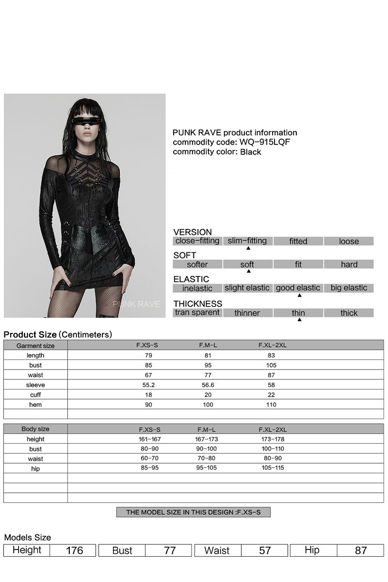 Punk Rave Kleid Toxic Dominion