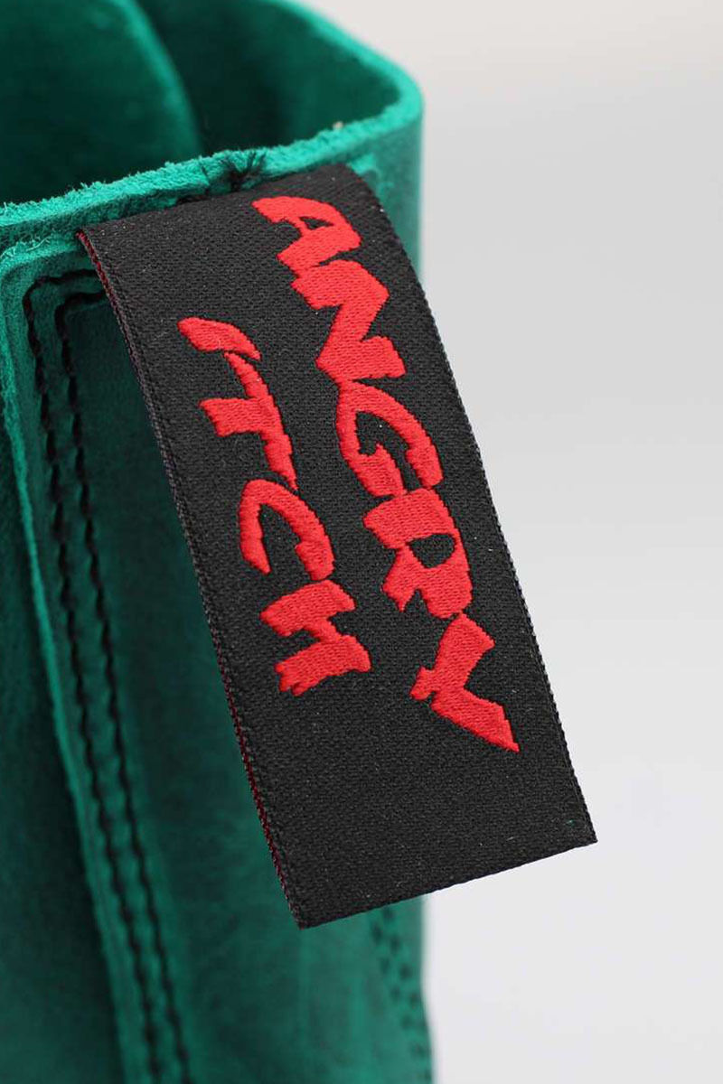 Angry Itch 8 Loch Stiefel Vintage Emerald