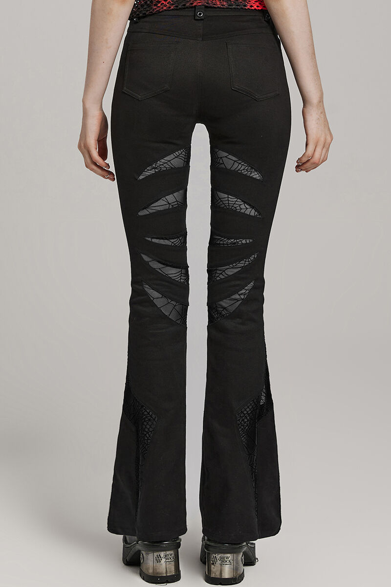 Punk Rave Schlaghose Black Widow