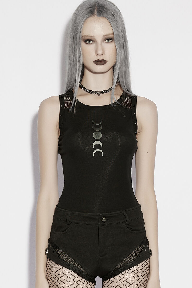 Punk Rave Top Lunar Eclipse