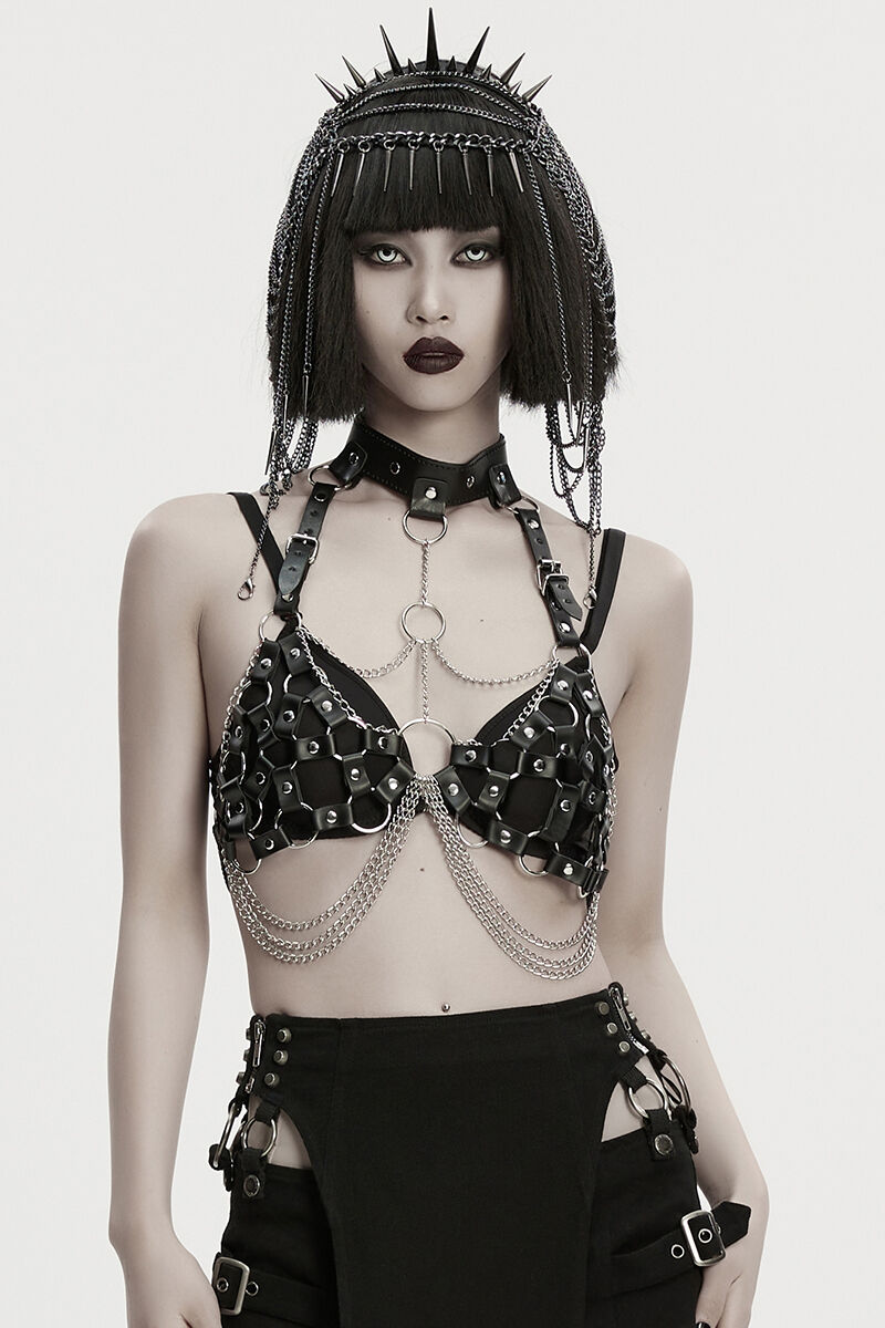 Punk Rave Harness Caged Pulse