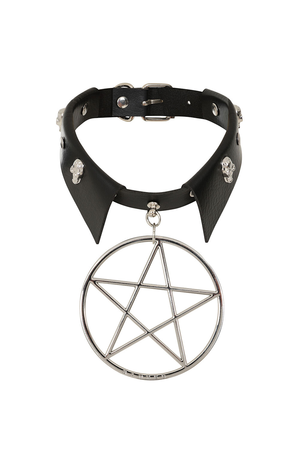 Banned Halsband Restrict Pentagram