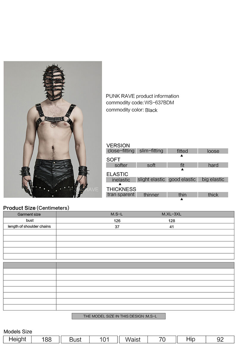 Punk Rave Harness Evil Intention