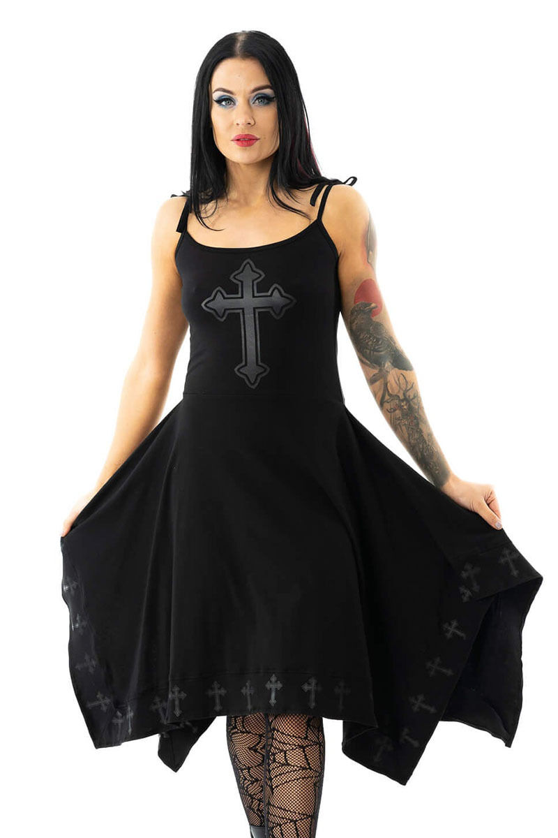 Poizen Industries Kleid Severine Cross