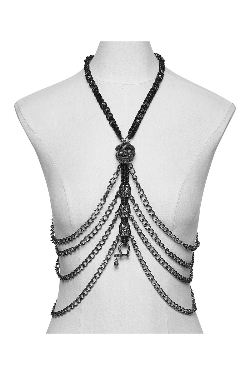 Punk Rave Harness Skullbone Serpent