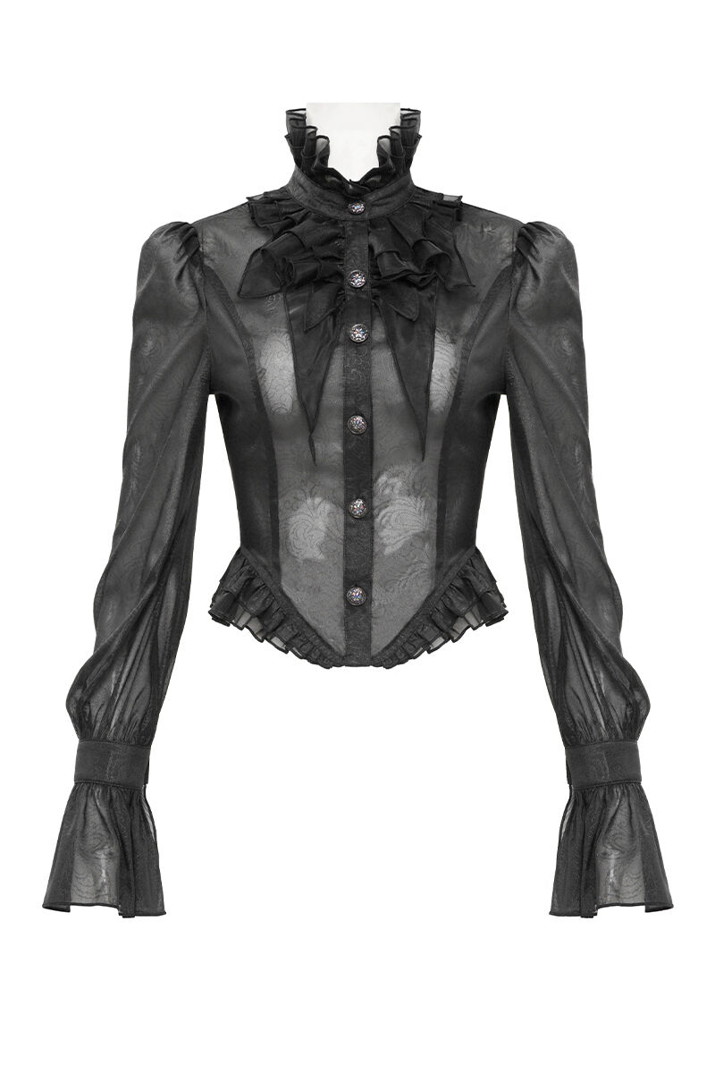 Devil Fashion Bluse Midnight Aristocrat