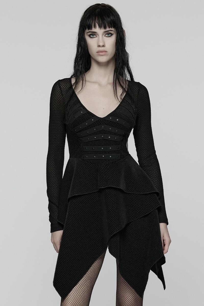 Punk Rave Kleid Obsidian Serpent