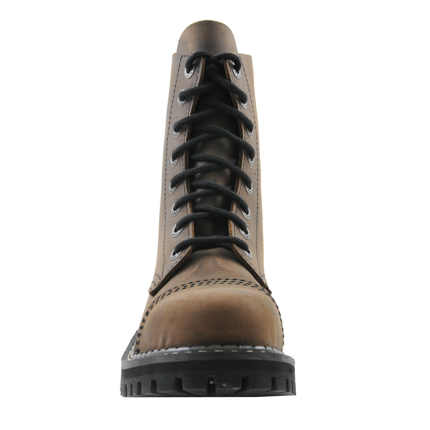 Angry Itch 8 Loch Stiefel Vintage Braun
