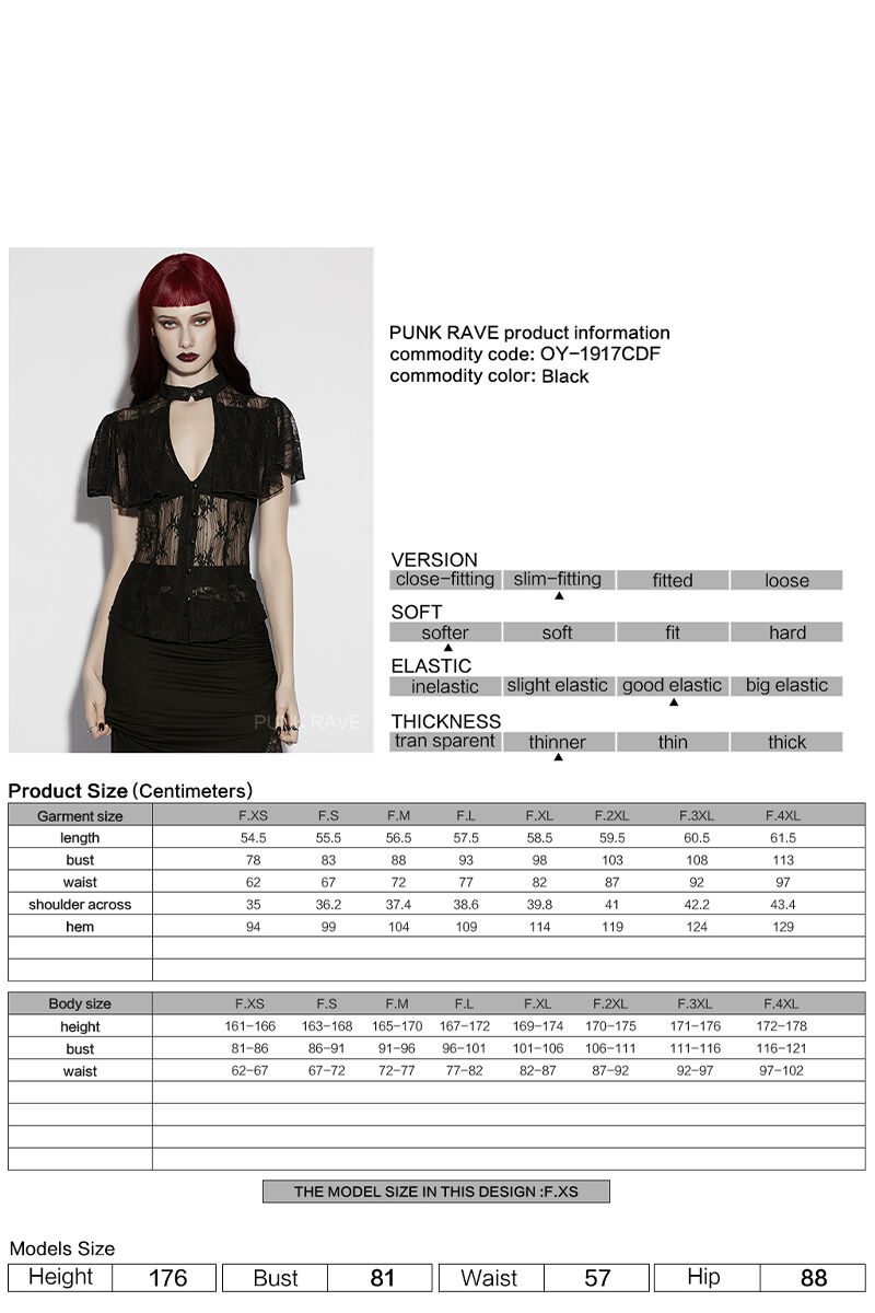 Punk Rave Bluse Araminthe