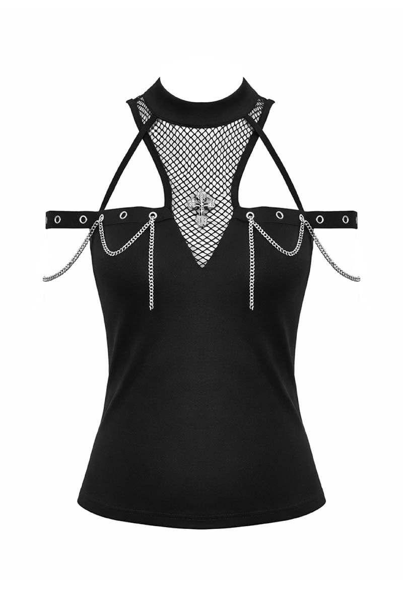 Dark In Love Top Synthetic Cross