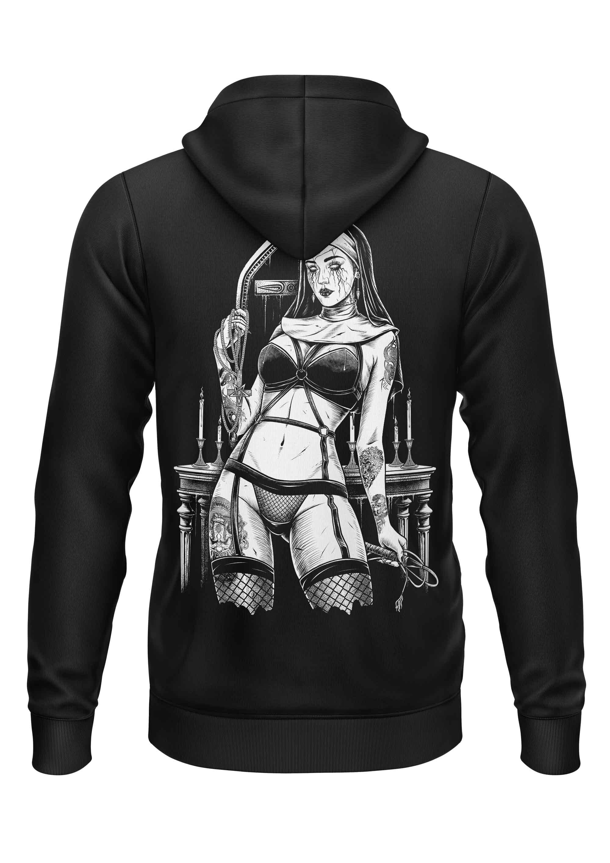Easure Hoodie Evil Nun Backprint