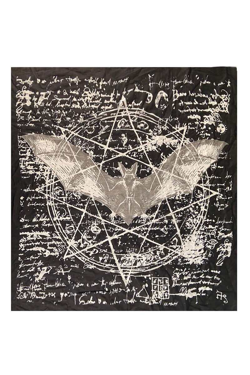 Halstuch Pentagramm Fledermaus