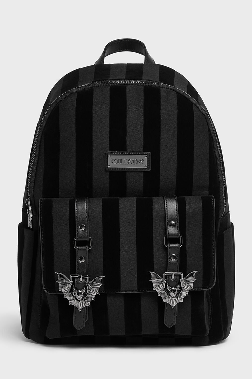 Killstar Rucksack Striped Noir Bat
