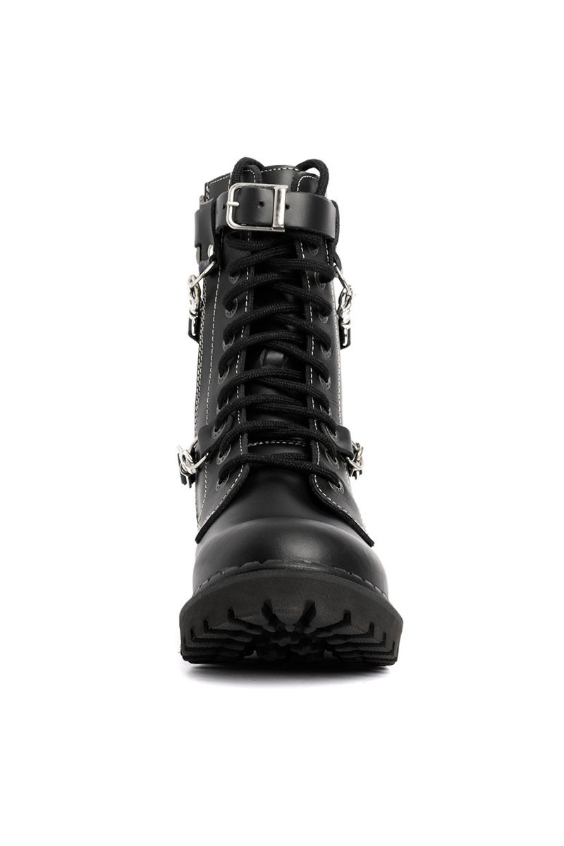 Angry Itch 10 Loch Stiefel Light 3 Straps Schwarz