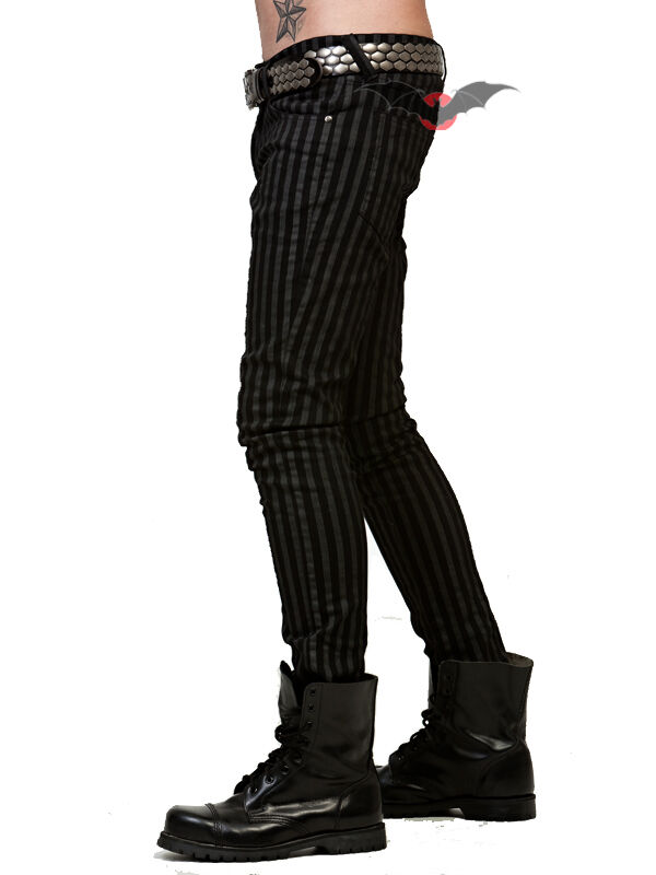 Queen of Darkness Hose Grey Stripes
