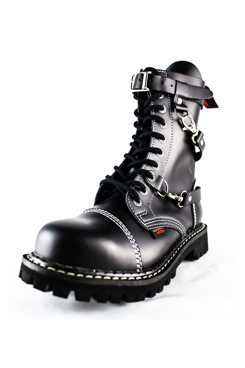 Angry Itch 10 Loch Stiefel 3 Straps