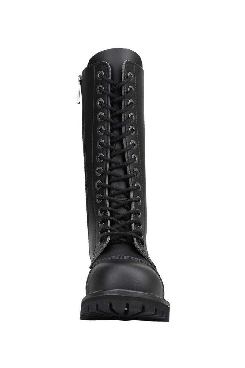 Angry Itch 14 Loch Stiefel Vegan Schwarz